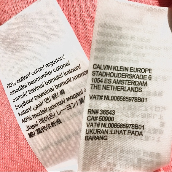 Calvin Klein Jeans Logo Short Sleeve Tee Shirt - Picture 7 of 9